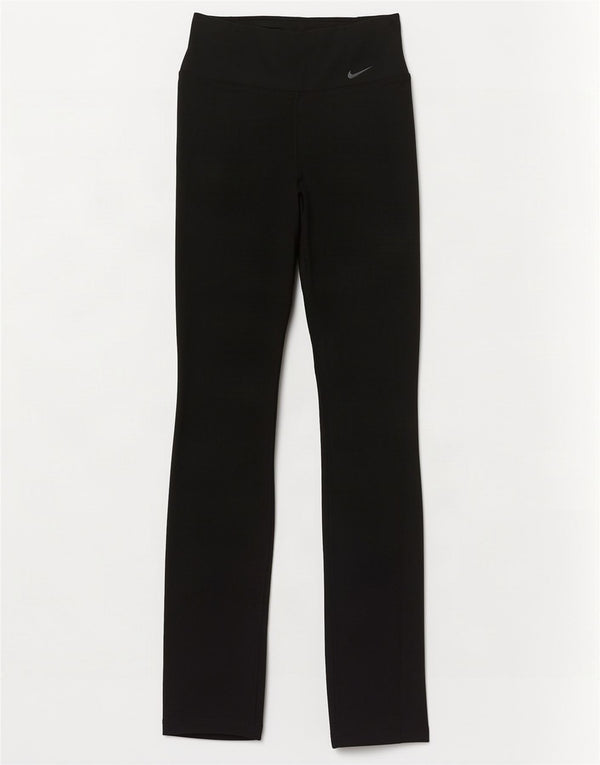 Nike Womens Dri Fit Leggings UK 4 XS Black Polyester