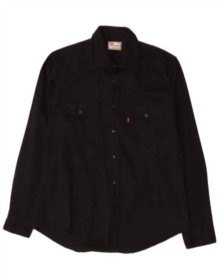 Levi's Mens Shirt Large Black Cotton