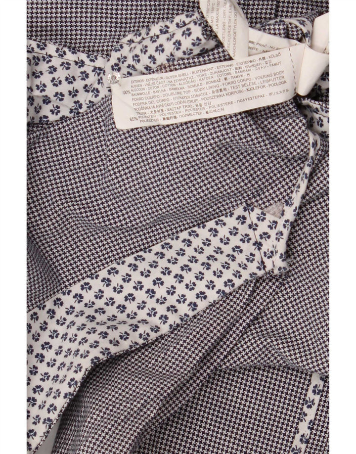 Zara Veste blazer à 2 boutons pour homme UK 40 Grand gris pied-de-poule en coton