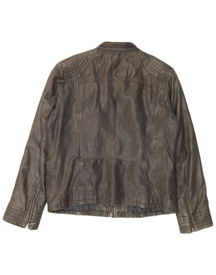Jaqueta de motociclista feminina Conbipel IT 54 2XL couro preto