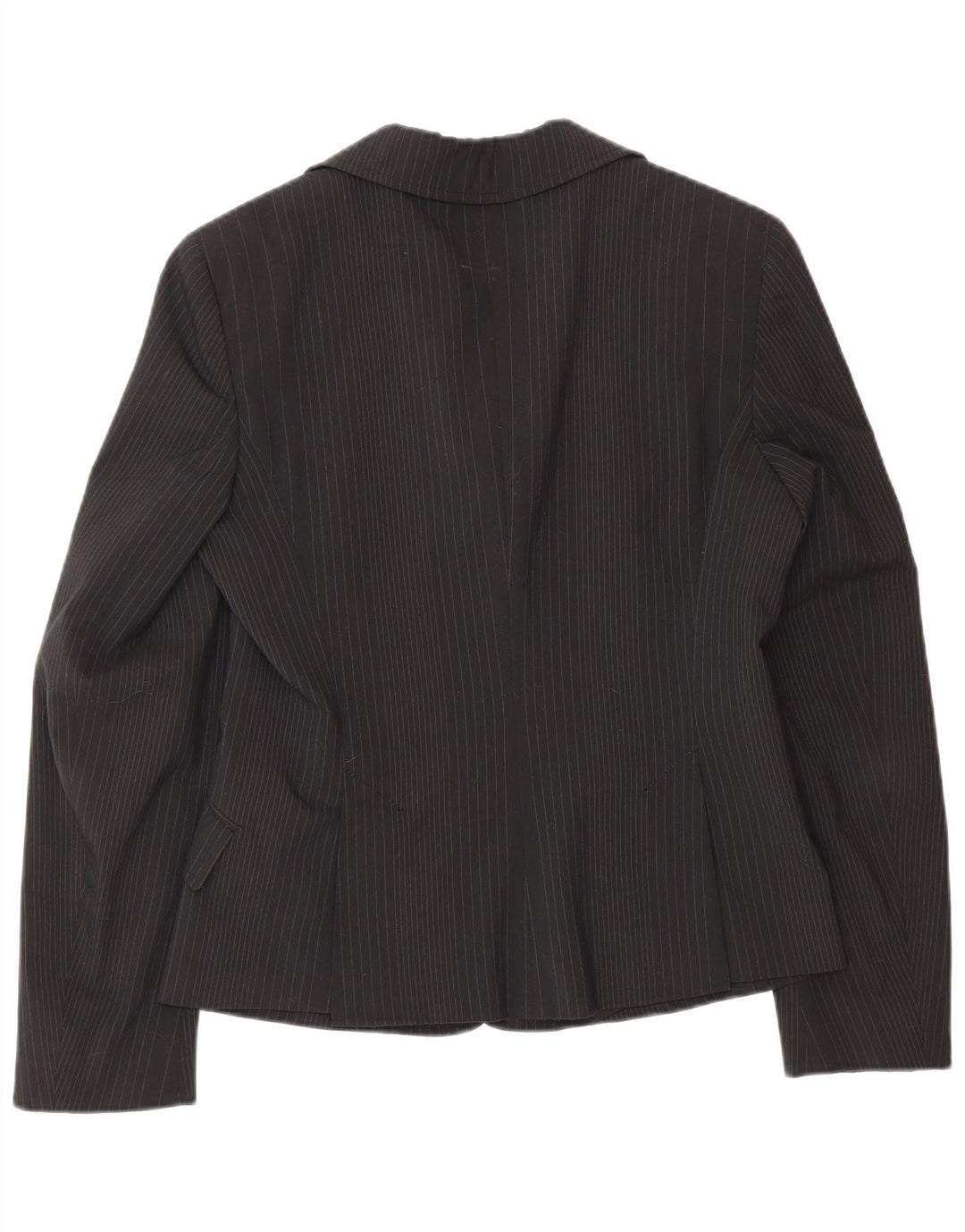 Giacca blazer a 3 bottoni da donna Max & Co. UK 10 piccola in poliestere a righe nere