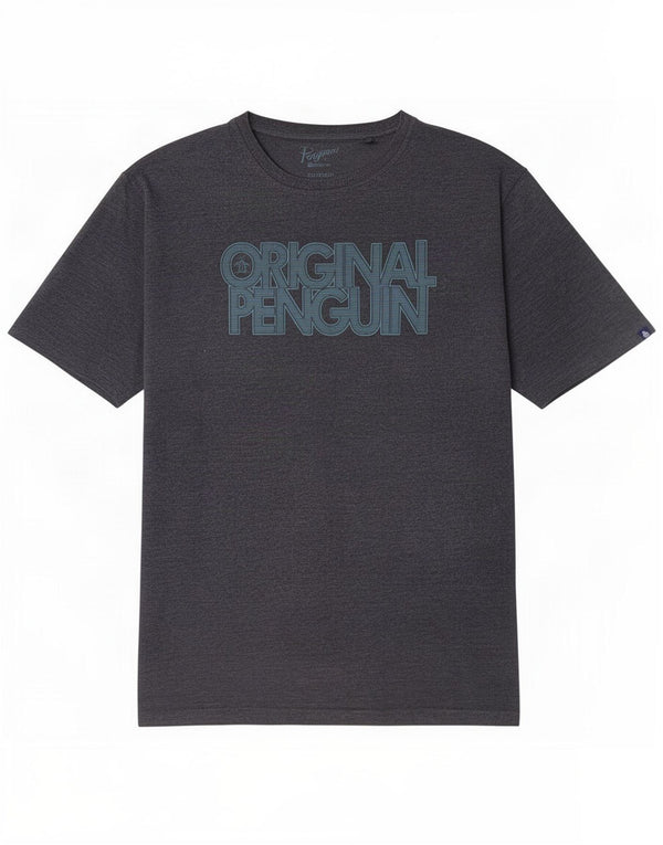 Penguin T-Shirt Graphique Homme Top 2XL Bleu Marine Coton