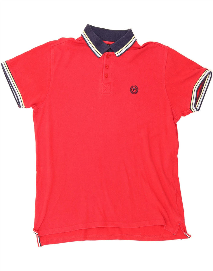PIERRE CARDIN Mens Regular Fit Polo Shirt Medium Red Cotton Vintage Pierre Cardin and Second-Hand Pierre Cardin from Messina Hembry 