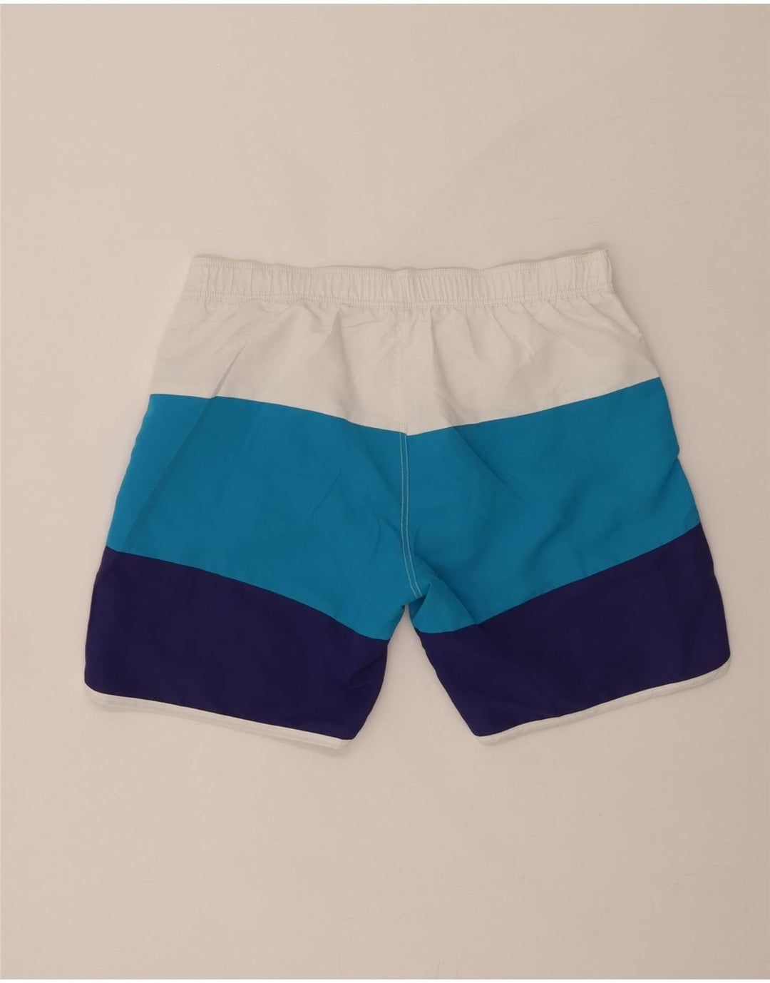 BENETTON Mens Swimming Shorts Medium  Blue Colourblock Polyester