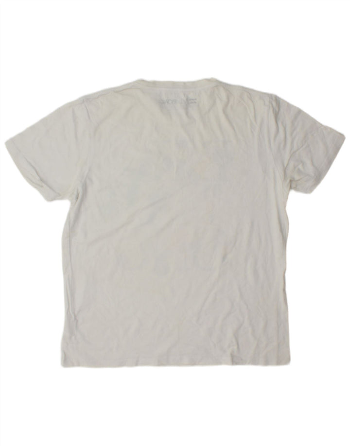 Billabong Mens Graphic T-Shirt Top Large White Cotton