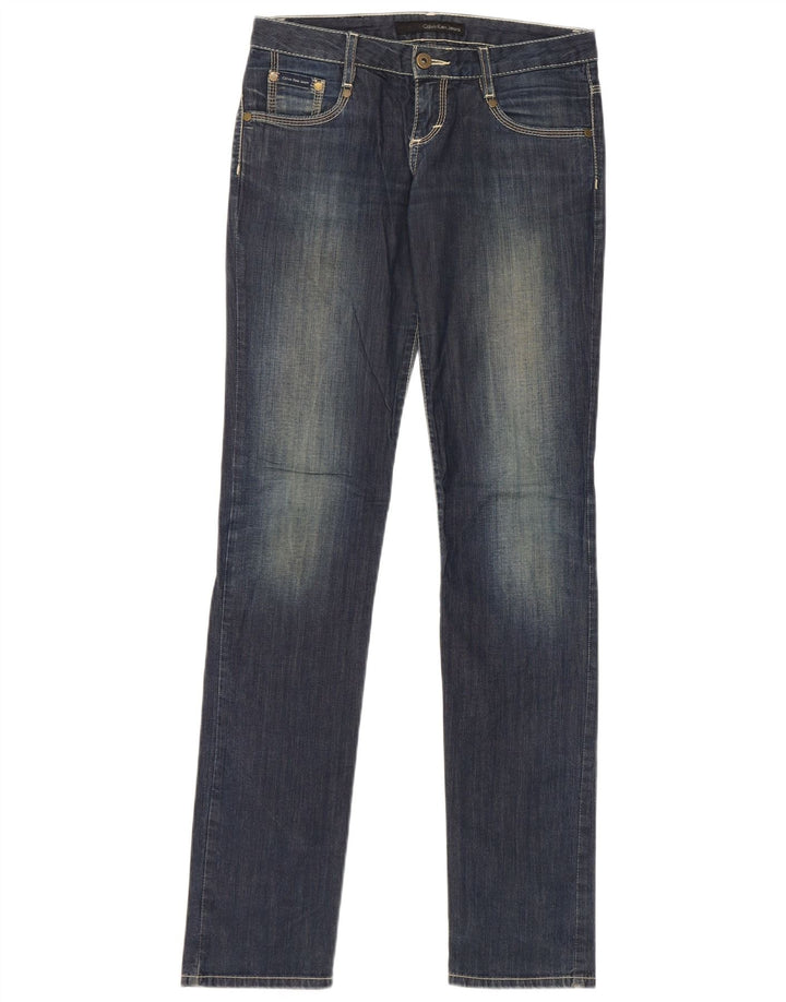 Calvin Klein Dame Slim Jeans W26 L33 Blå Bomuld