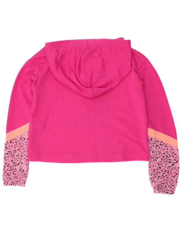 Converse Girls Graphic Hoodie Jumper 3-4 Years Pink Animal Print Polyester