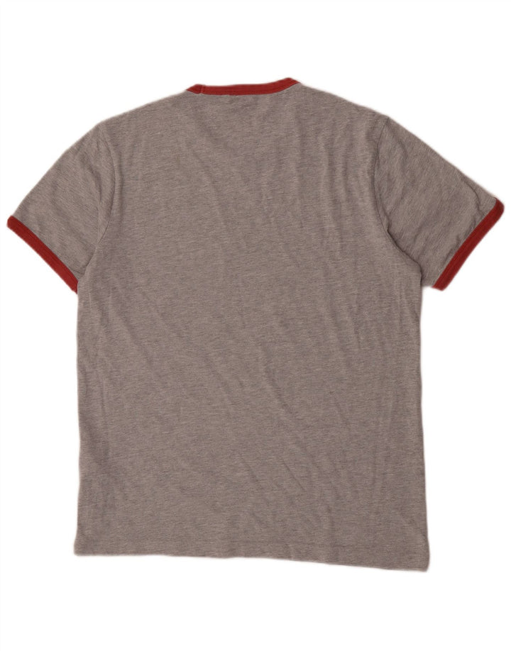 Penguin Mens T-Shirt Top Large Grey Cotton