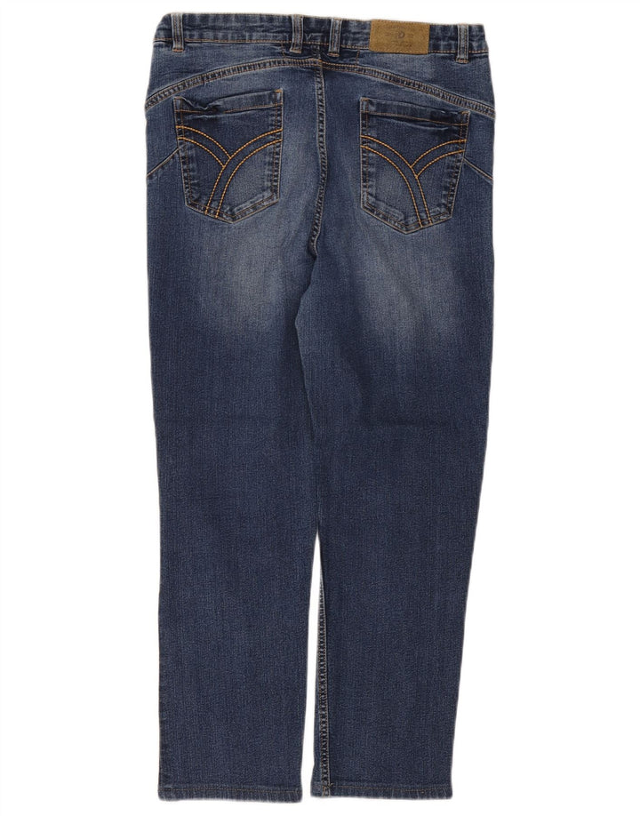 Dack's Womens Cropped Jeans EU 46 XL W34 L25 Blue Cotton