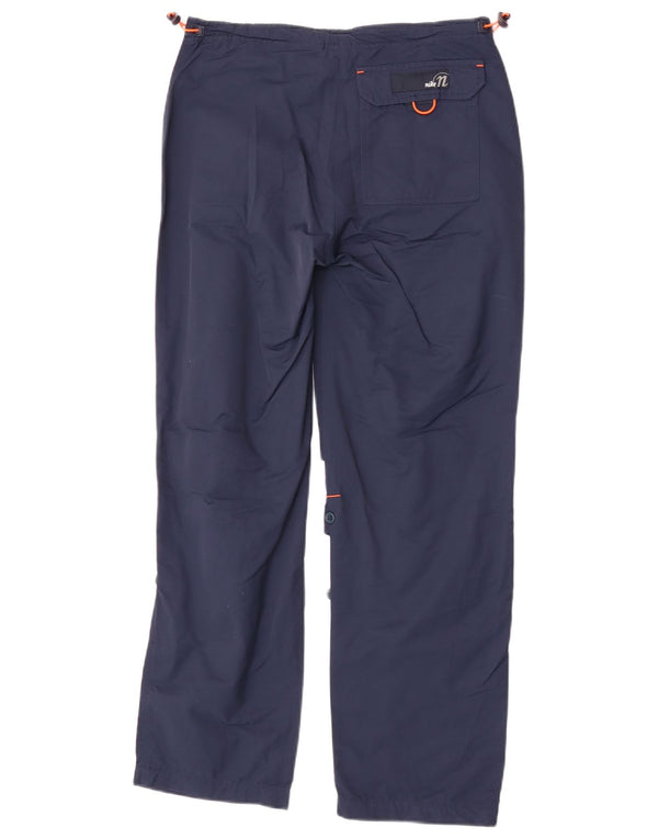 Pantaloni dritti Nike da donna US 12/14 Large W30 L28 cotone blu
