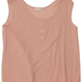 Vintage Dame ærmeløs bluse Top IT 40 Small Pink Viscose
