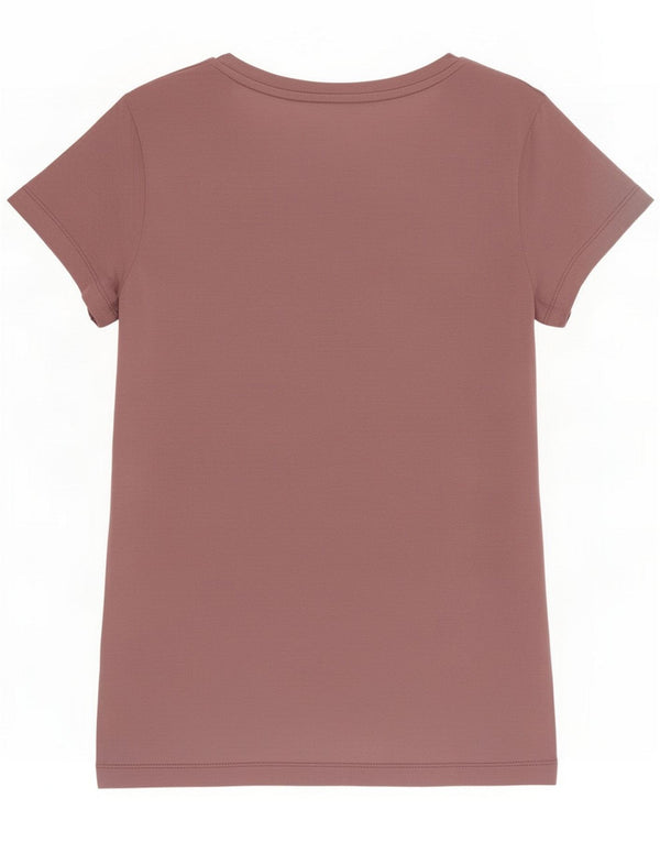 Guess T-shirt grafica da donna Top UK 6 Small Rosa Cotone