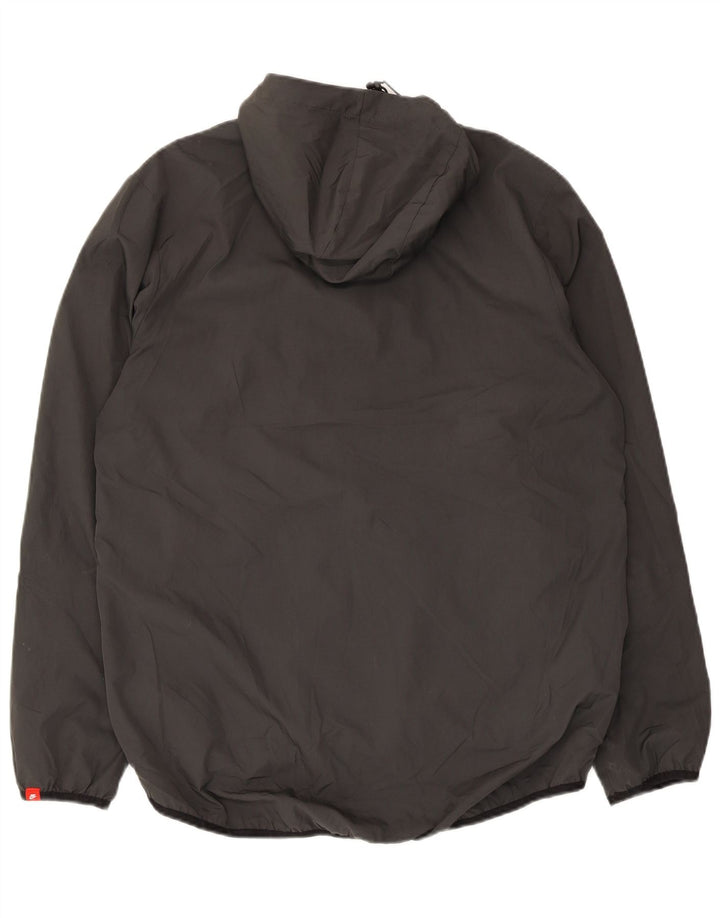 Nike Mens Hooded Rain Jacket UK 38 Medium Black Polyester