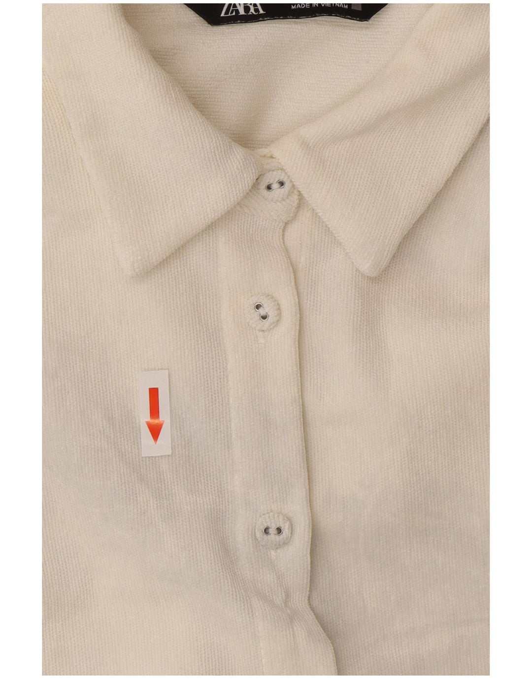 Zara Womens Oversized Shirt UK 14 Medium White Polyester