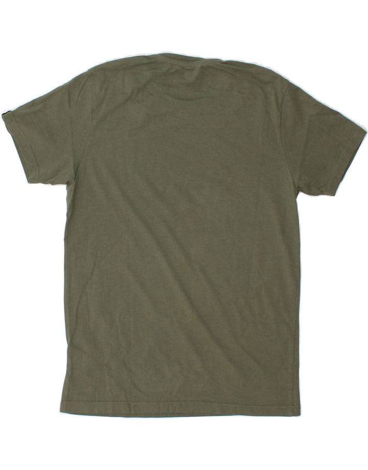 ALPHA INDUSTRIES Mens T-Shirt Top Small Green Cotton Vintage Alpha Industries and Second-Hand Alpha Industries from Messina Hembry 