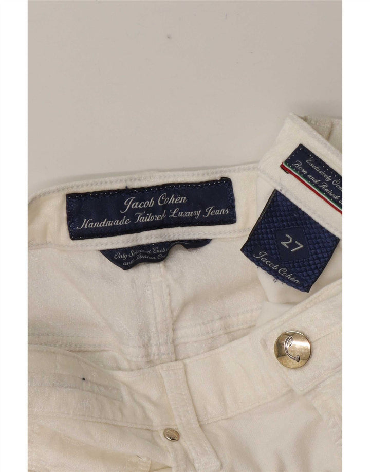 Jacob Cohen Womens Slim Casual Trousers W27 L26 White