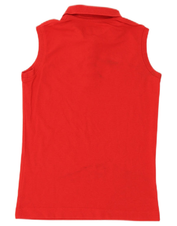 Kappa Womens Sleeveless Polo Shirt UK 10 Small Red