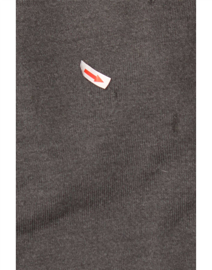 Lacoste Mens Crew Neck Jumper Sweater XL Grey Wool
