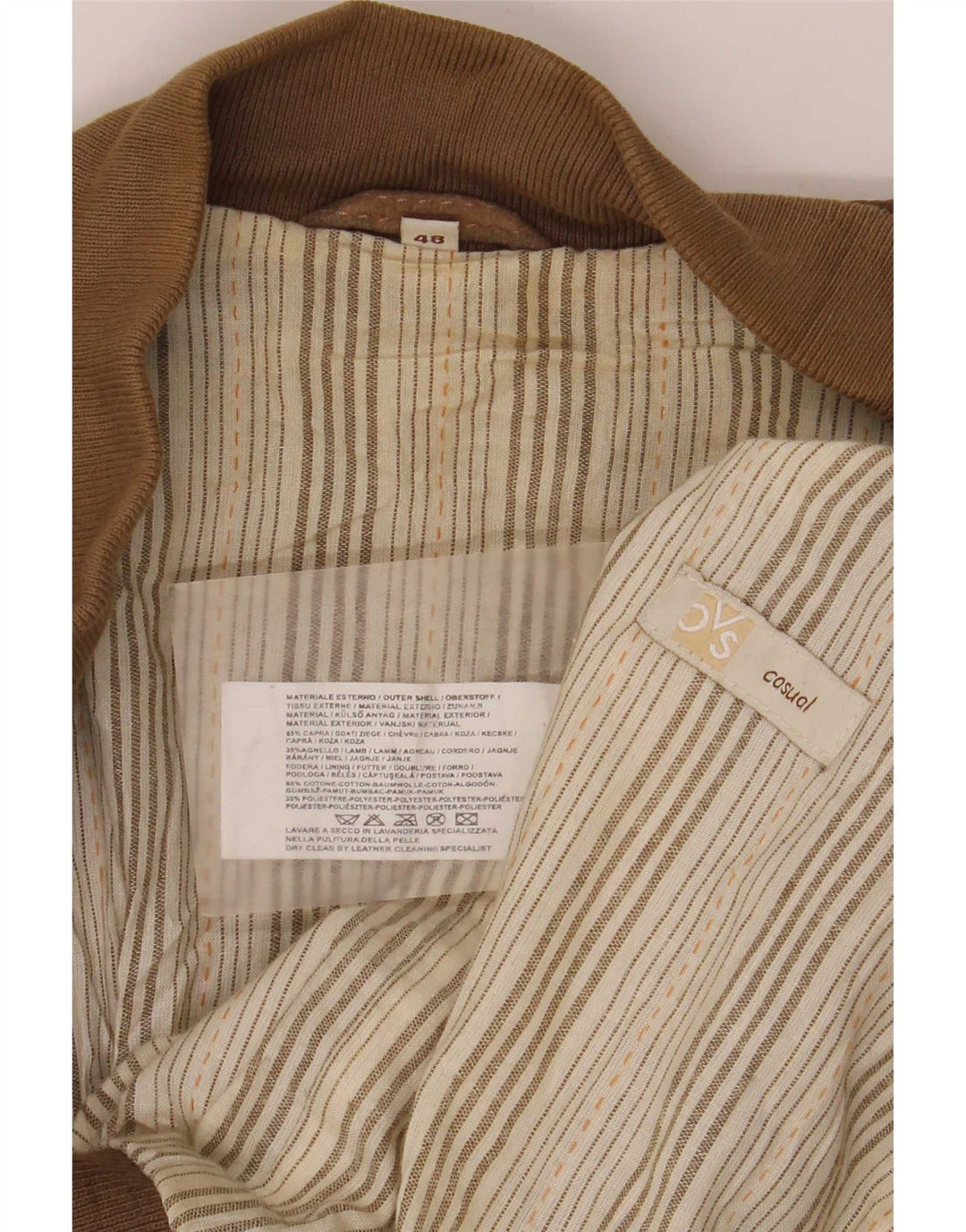 Giacca in Pelle Donna OVS IT 48 Marrone Medio Colourblock