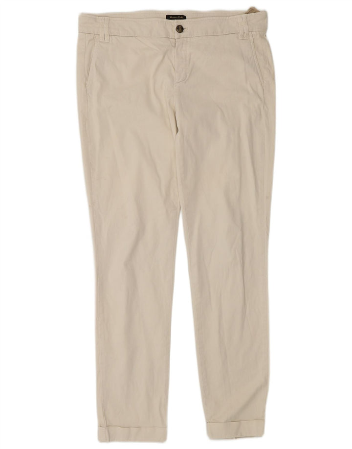 Massimo Dutti Damen Chinohose EU 40 Medium W30 L29 Off White