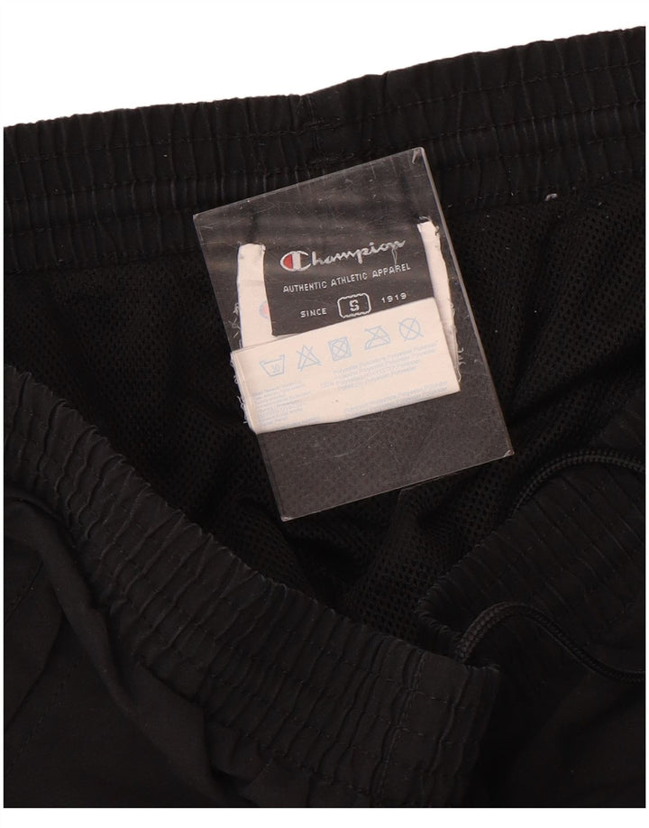 Champion Mens Tracksuit Trousers Joggers Small  Black Polyester