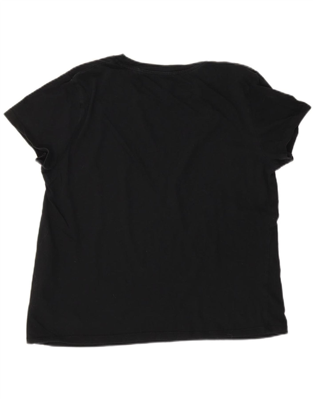 LEVI'S Womens Graphic T-Shirt Top UK 12 Medium Black Cotton