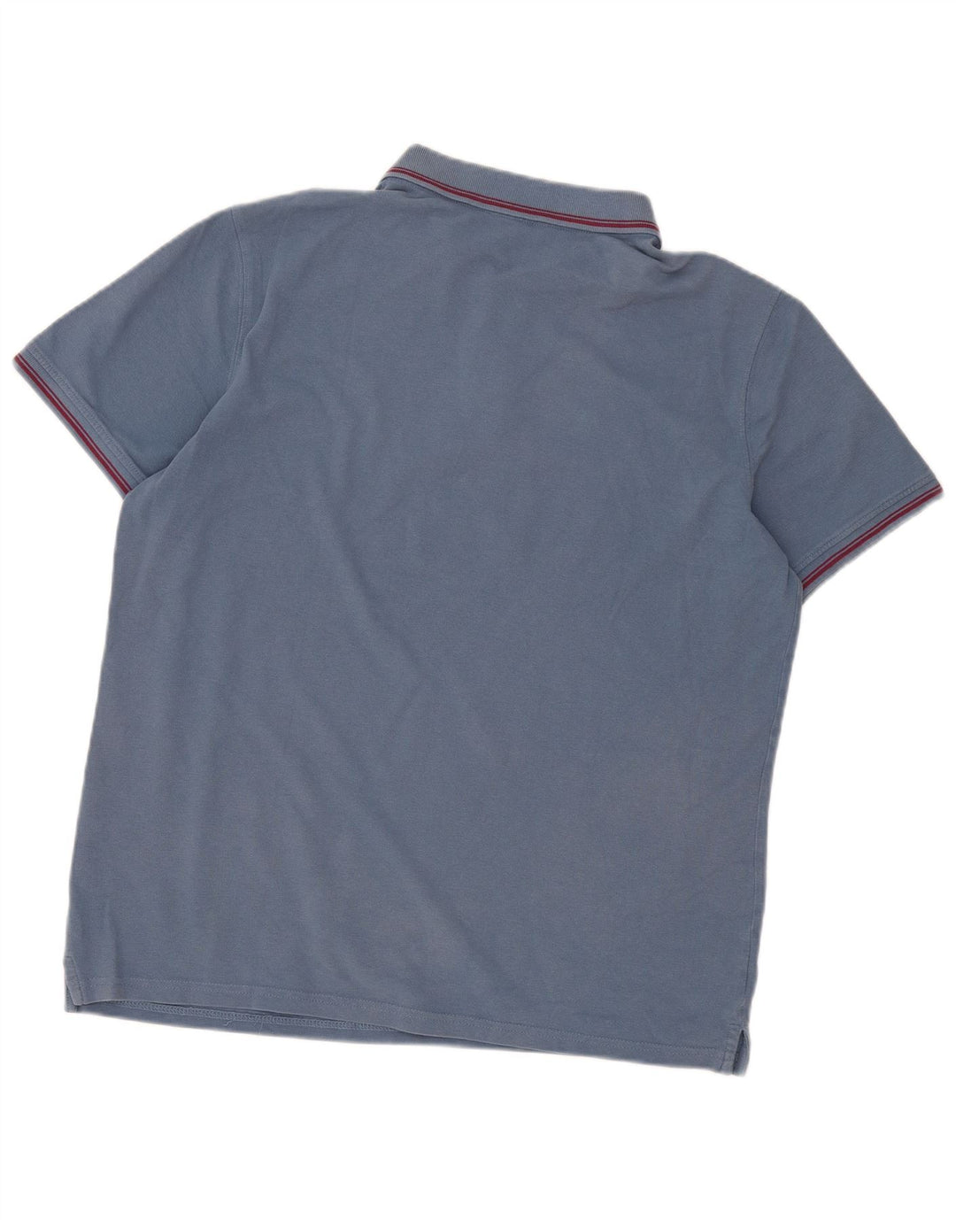 Carrera Mens Polo Shirt 2XL Blue Striped Cotton