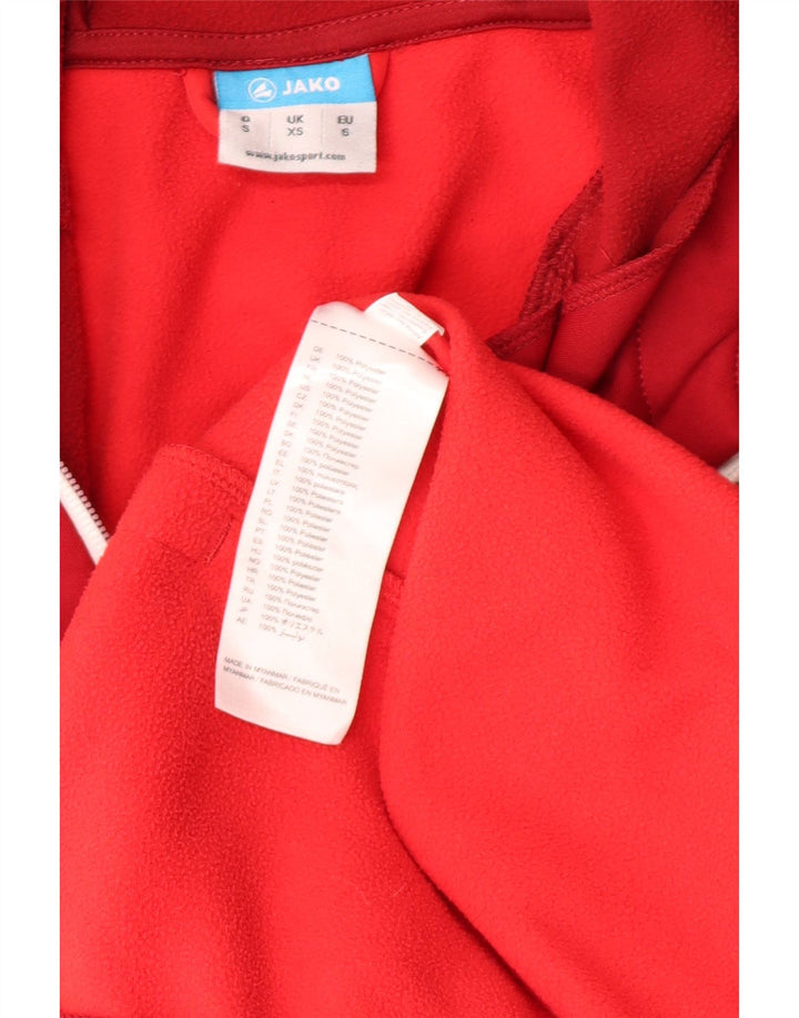 JAKO Mens Tracksuit Top Jacket XS Red Colourblock Polyester Vintage Jako and Second-Hand Jako from Messina Hembry 