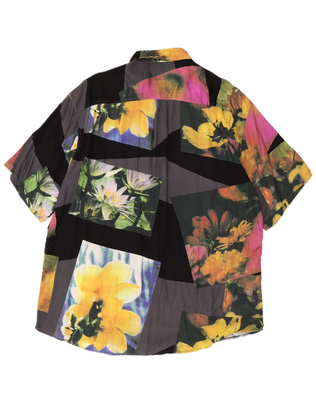 Fairbanks Mens Short Sleeve Shirt Size 42 Large Multicoloured Patchwork
