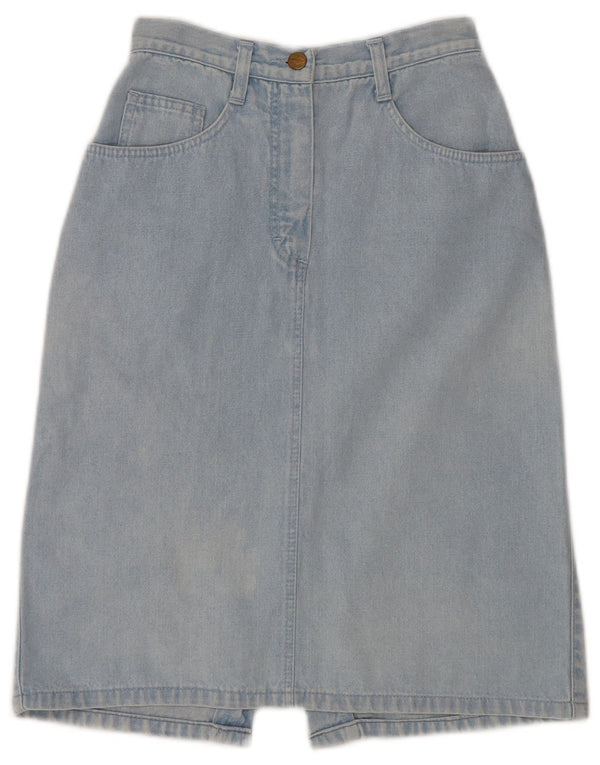Trussardi Womens Denim Skirt W24 XS Blue