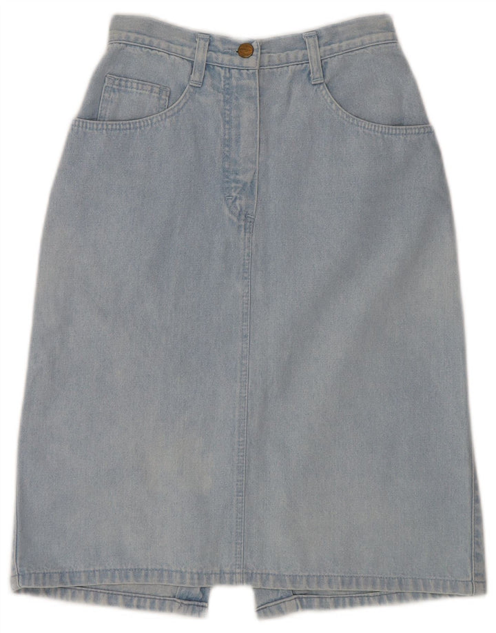 Trussardi Womens Denim Skirt W24 XS Blue