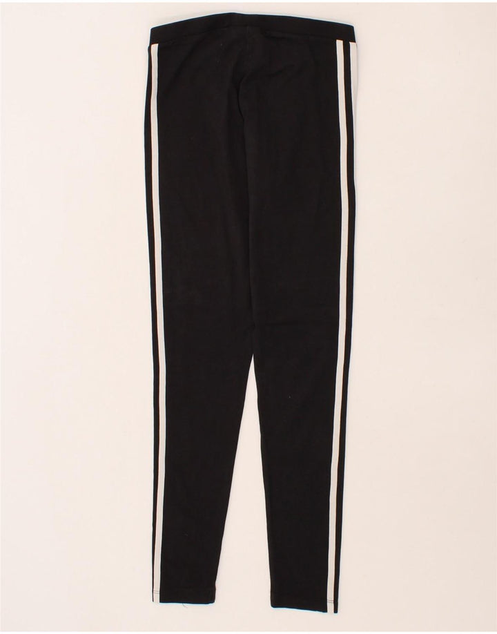 ADIDAS Womens Leggings UK 8 Small Black Cotton Vintage Adidas and Second-Hand Adidas from Messina Hembry 