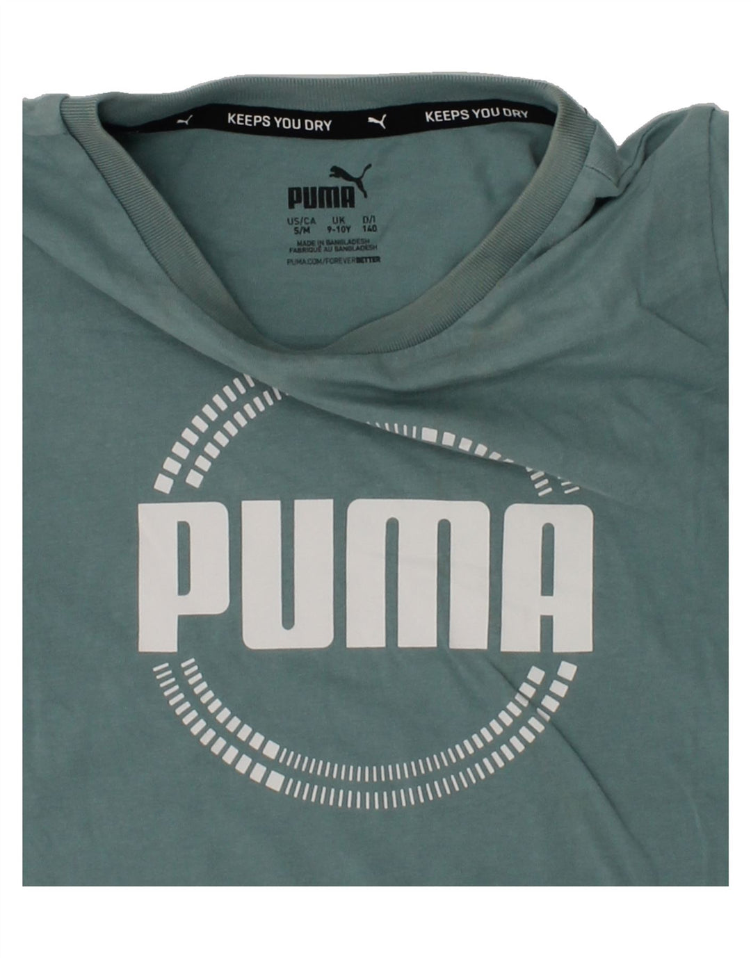 PUMA Boys Graphic T-Shirt Top 9-10 Years Blue | Vintage Puma | Thrift | Second-Hand Puma | Used Clothing | Messina Hembry 