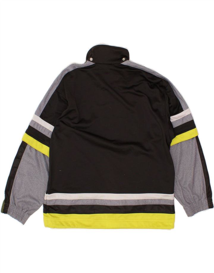 DIADORA Mens Tracksuit Top Jacket EU 42 XS Black Colourblock Polyester Vintage Diadora and Second-Hand Diadora from Messina Hembry 