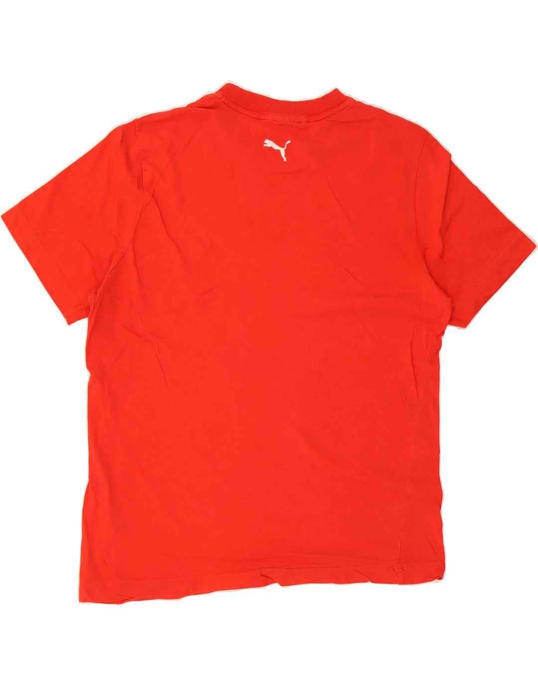 PUMA Mens Graphic T-Shirt Top Large Red Cotton Vintage Puma and Second-Hand Puma from Messina Hembry 