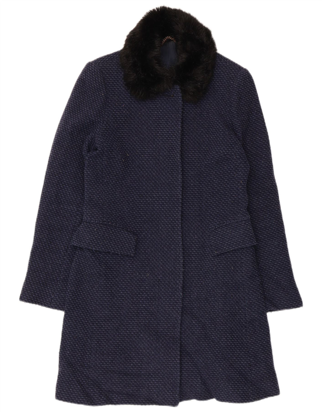 Soprabito da donna Jigsaw UK 8 piccolo blu navy screziato