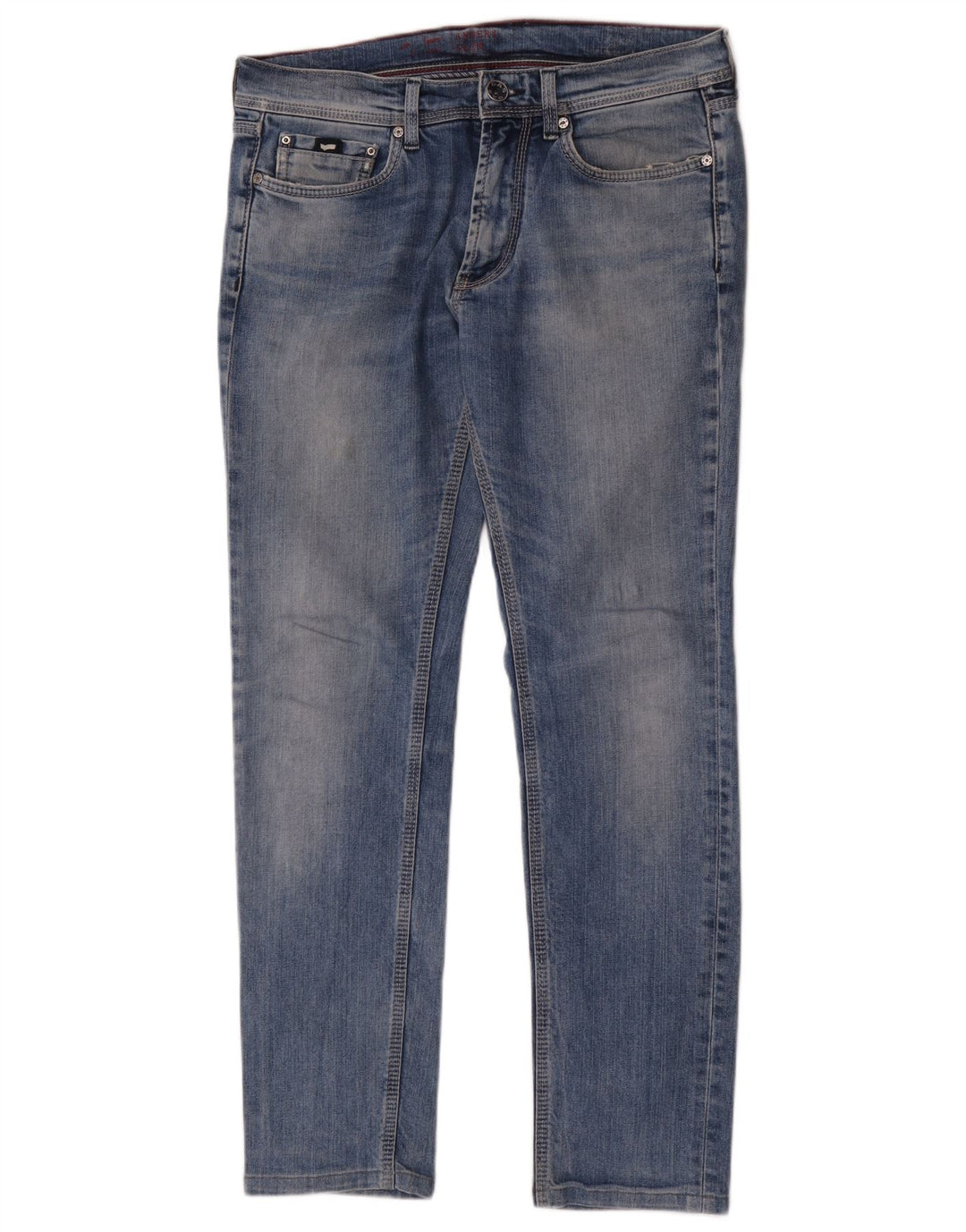 Gas Mens Anders Slim Jeans W33 L30 Blue Cotton