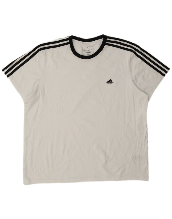 Damska koszulka Adidas Top UK 20/22 XL Biała bawełna