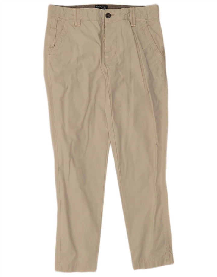 Woolrich Mens Slim Chino Trousers W31 L27 Beige