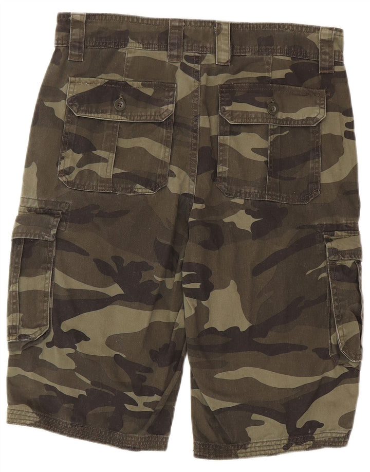 Mountain Warehouse Herre Cargo Shorts W30 Mellemgrøn Camouflage Bomuld