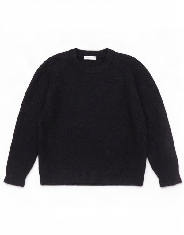 Maglione maglione girocollo da donna Zara UK 14 poliammide medio blu navy