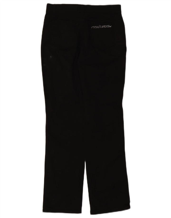 Roccobarocco Damen Straight Jeans W27 L30 Schwarz