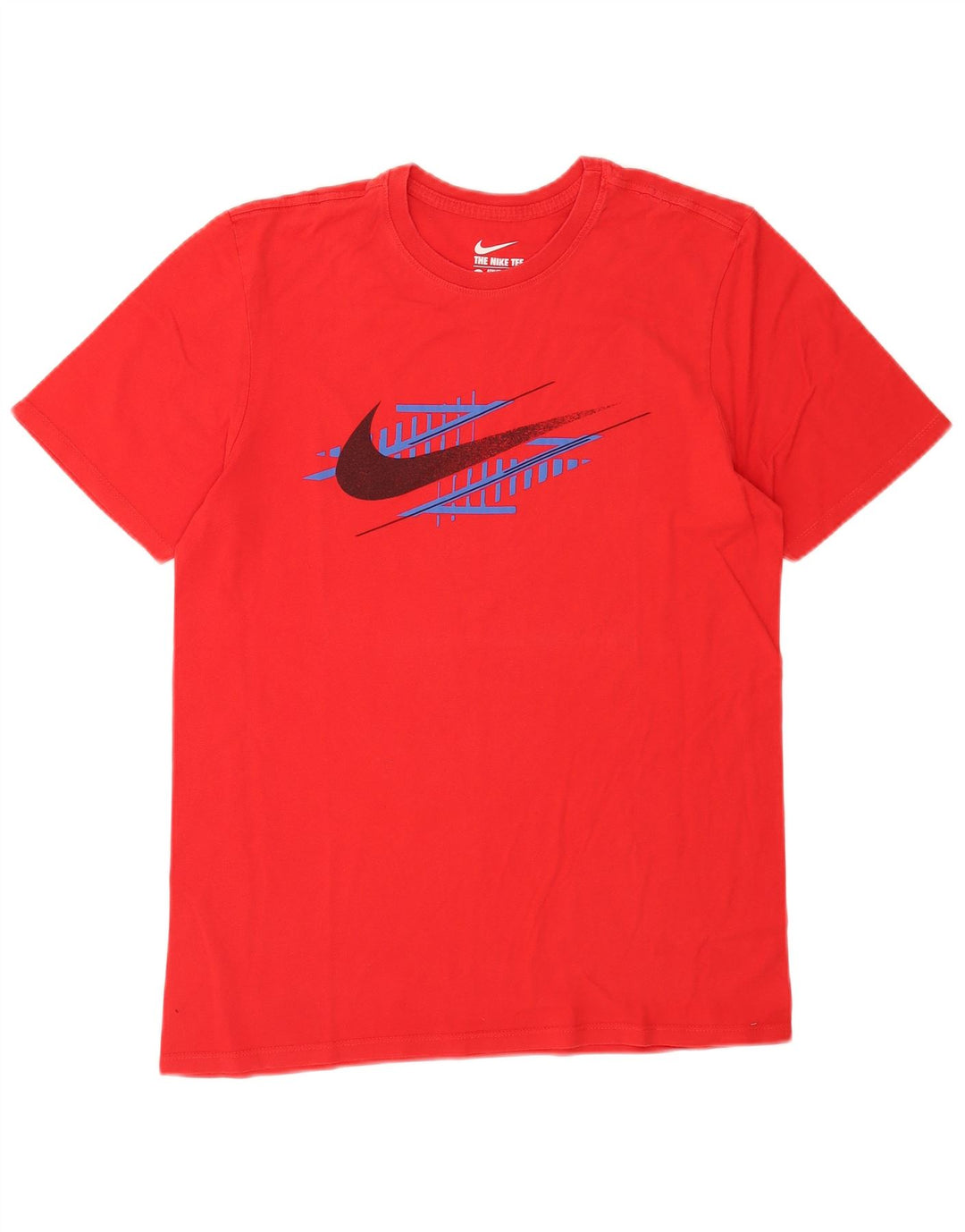 Nike Herre Athletic Cut Grafisk T-Shirt Top Medium Rød