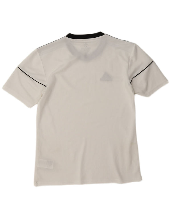 Adidas Męska koszulka Climalite Top XS Biały poliester z blokami kolorów