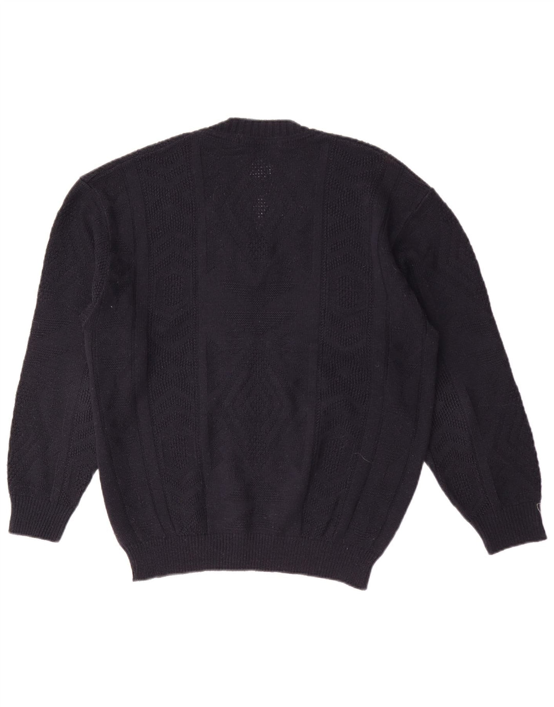 Maglione da uomo con scollo a V Marks & Spencer medio blu navy in acrilico