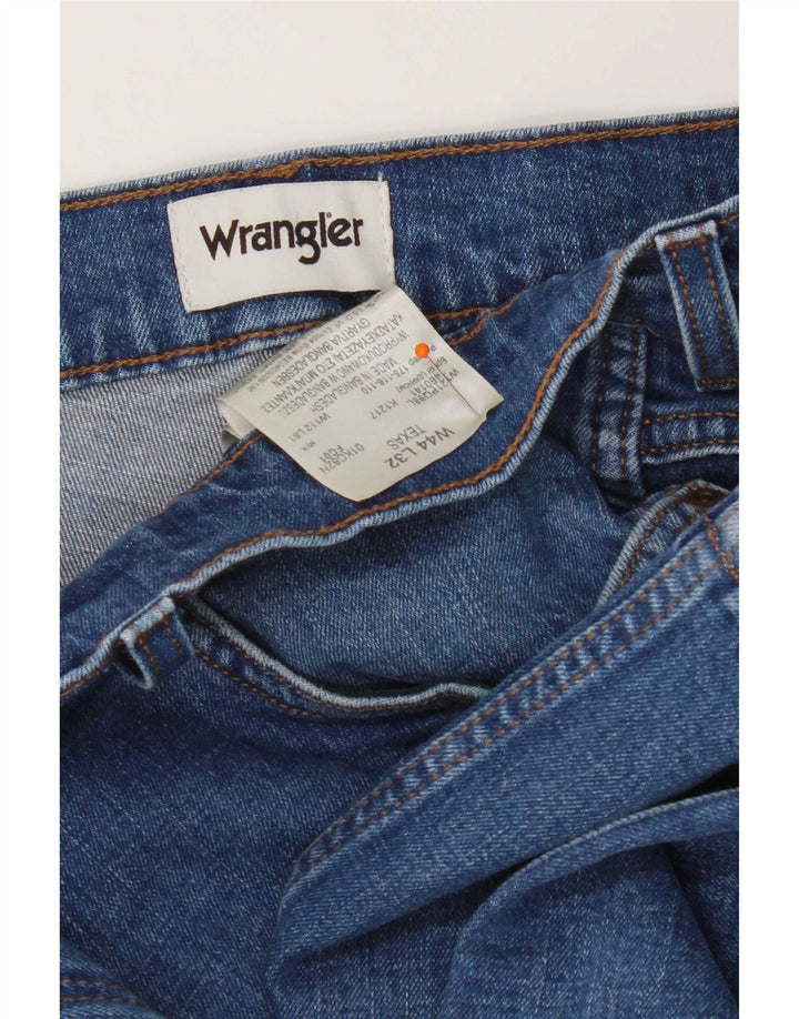 Wrangler Mens Texas Straight Jeans W44 L32 Blue Cotton
