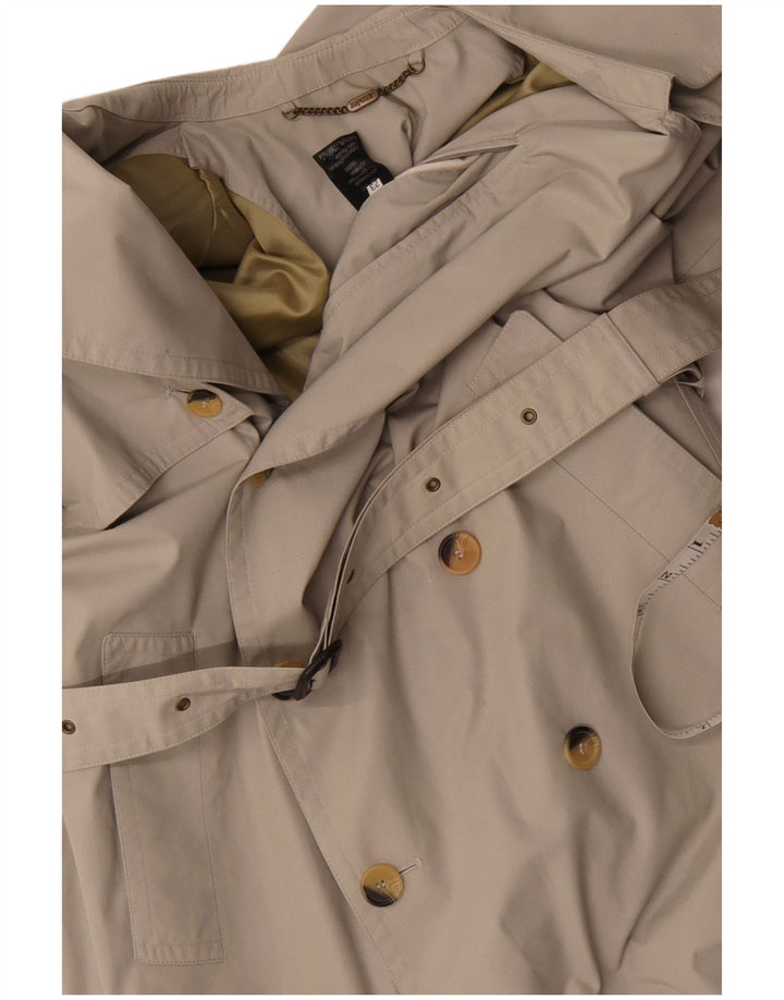 Jupiter Womens Trench Coat UK 14 Large Beige Cotton
