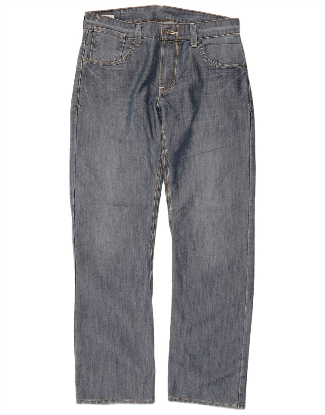LEVI'S Mens 514 Straight Jeans W33 L32 Blue Cotton
