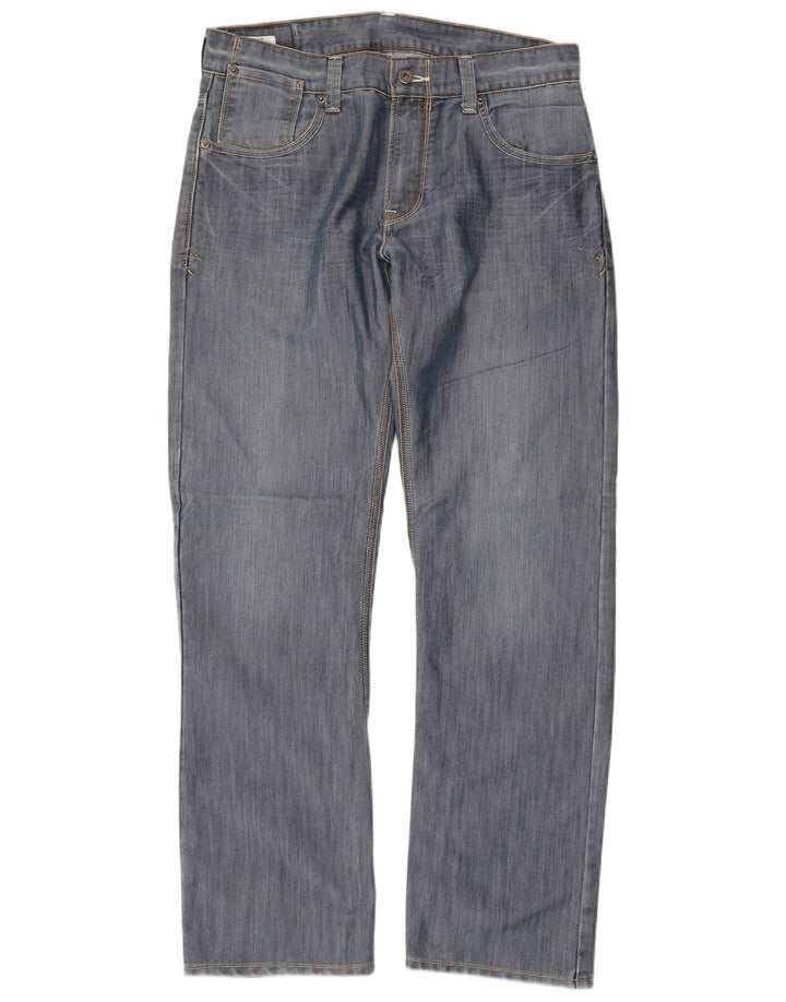 LEVI'S Mens 514 Straight Jeans W33 L32 Blue Cotton