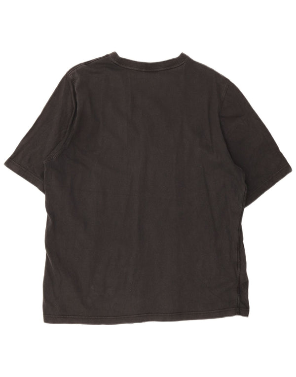 Adidas Mens Graphic T-Shirt Top Medium Black Cotton